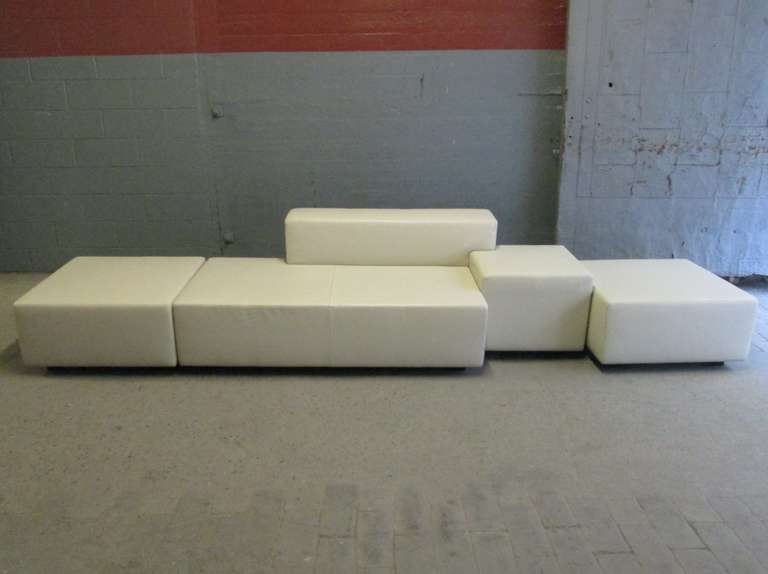 modern leather sectional