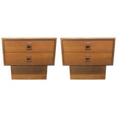 Pair Danish Teak Nightstands