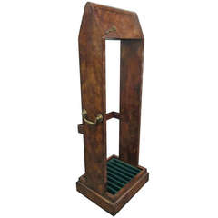 Antique Burl Rifle Cabinet 10