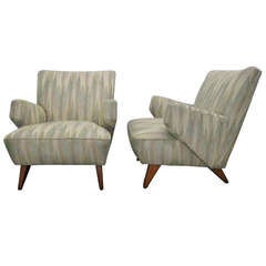 Pair Early Lounge Chairs by Jens Risom