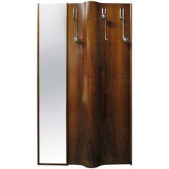 Italian Wall-Mounted Coat Rack with Mirror 9