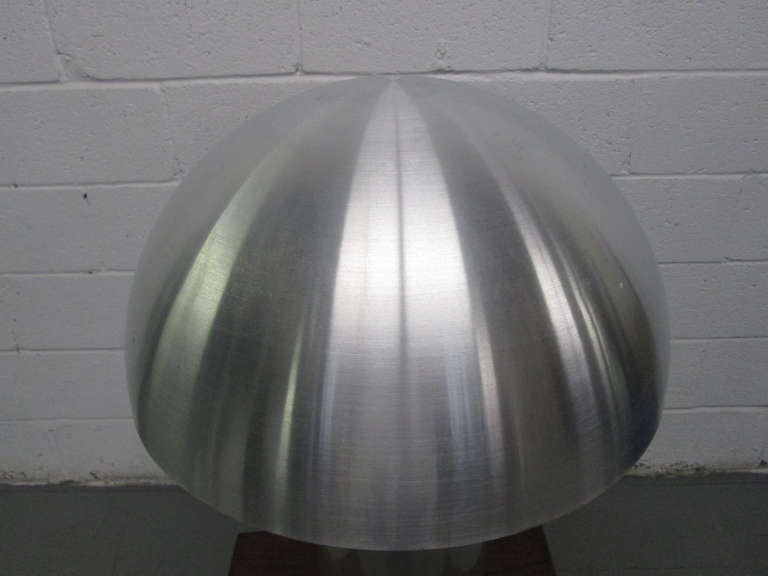 Italian Vico Magistretti Atollo Chrome Dome Lamp