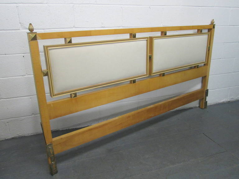 Italian King Size Headboard Manner of Andre Arbus