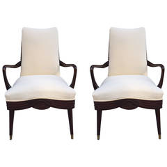 Pair of French Art Deco Side Chairs 2