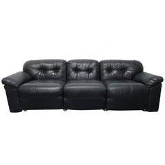 Geoffrey Harcourt for Artifort Tufted Leather Sofa 12