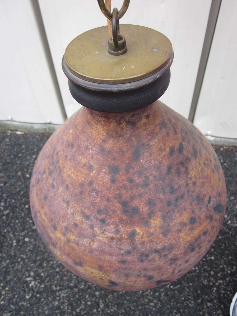 Terra Cotta Light Fixture SATURDAY SALE ONLY at 1stDibs