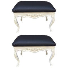 Pair of Hollywood Regency Style Benches 12