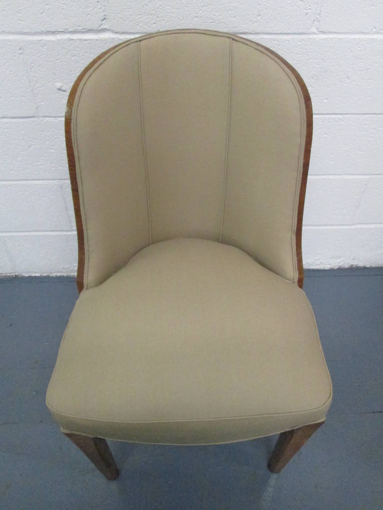 Set of Four Art Deco Dining Chairs Style of Marcel Guillemard 1