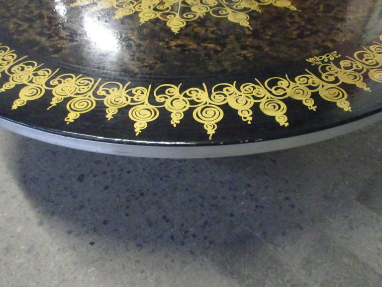 Poul Cadovius & Susanne Mygge Aluminum and Enameled Coffee Table In Good Condition In New York, NY
