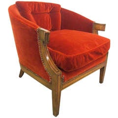 Curved Arm Chair by Baker 7