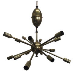 16 Light Brass Sputnik Light Fixture Chandelier 3