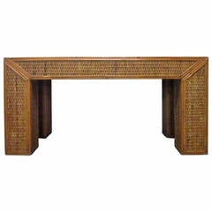 Decorative Rattan Console 12