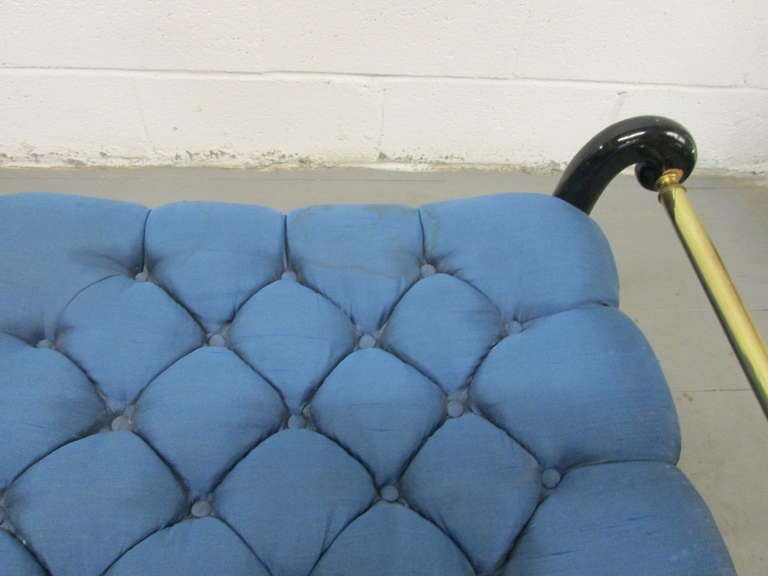 Hollywood Regency Tufted Stool / Bench Curule 1