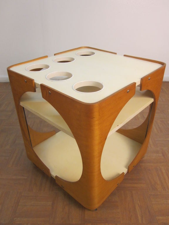 Plywood Bar Cart