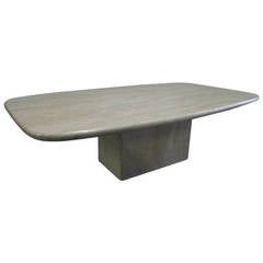 Italian Travertine Coffee Table