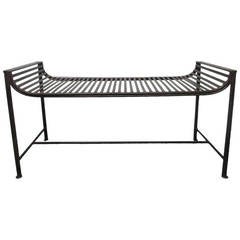 Vintage French Iron Bench