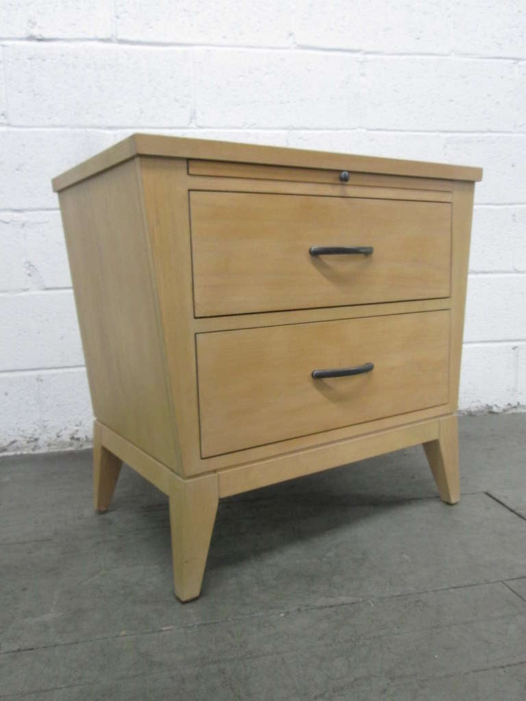 Pair Decorative Two Drawer Nightstands at 1stDibs