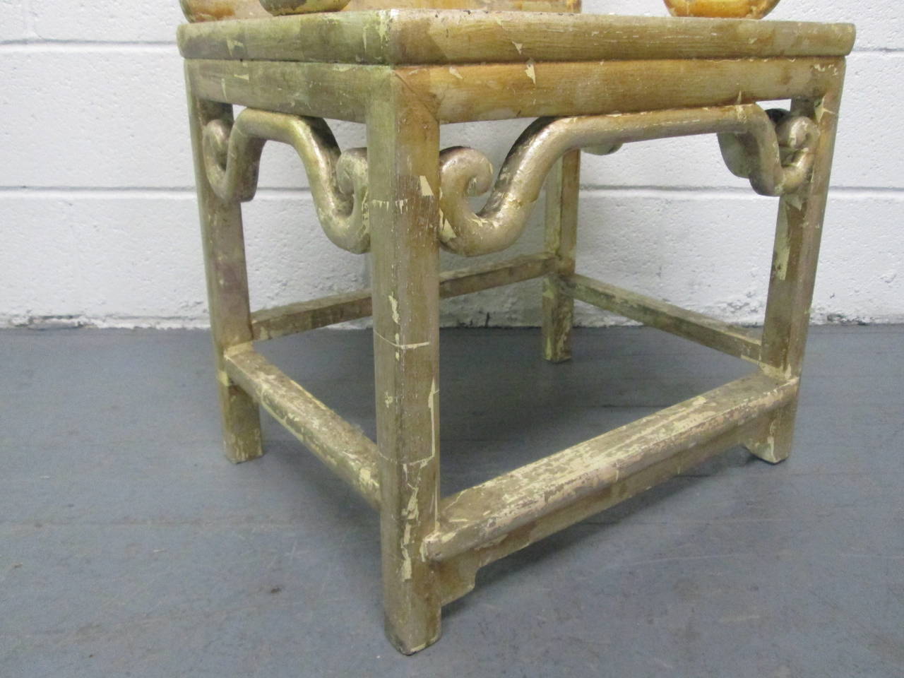 Set of Four Gilt Hardwood Chinese Armchairs 1