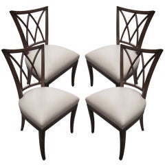 Set of 4 French Style Dining Chairs
