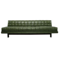 Mid Century Modern Tufted Armless Sofa Attributed to Harvey Probber