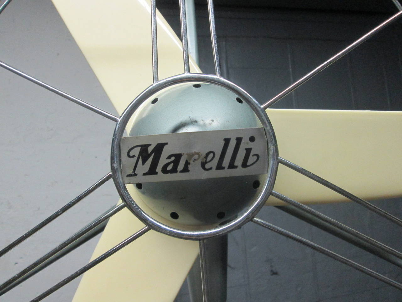 Rare Vintage Marelli Floor Fan In Good Condition In New York, NY