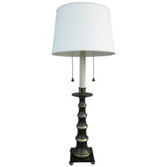 Stiffel Patiniertes Messing Faux Bambus Lampe