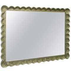 Large Decorative Scalloped Frame Mirror