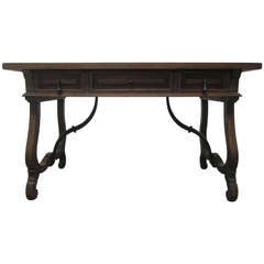 Spanish Desk with Iron Stretcher 7