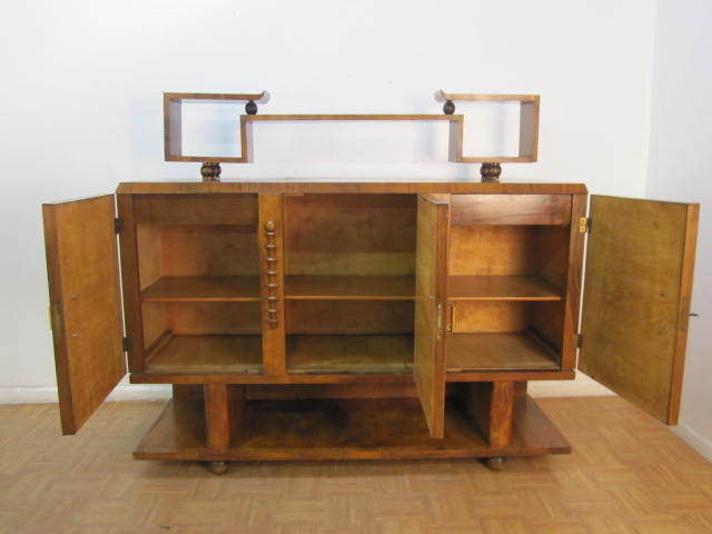 Art Déco Credenza Art Deco francese con maniglie in bachelite in vendita