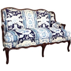 French Used Style Upholstered Sofa