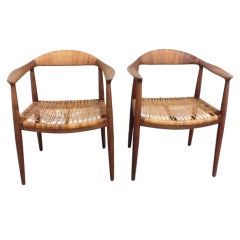 Pair Hans Wegner The Chair  for Johannes Hansen