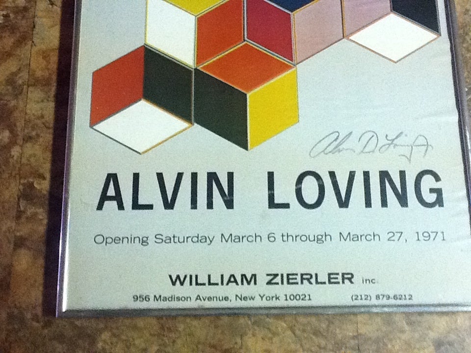 Seltene signierte Alvin Loving-Poster-Ausstellung in der William Zierler Gallery (Moderne) im Angebot