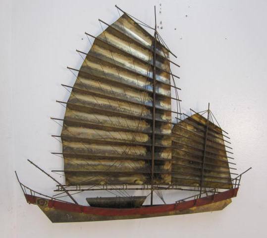 Curtis Jere Boat Wall Sculpture