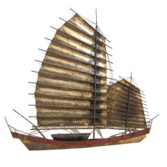 Curtis Jere Boat Wall Sculpture
