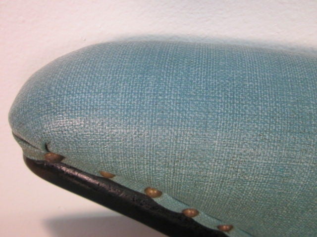 Stylish Pair Italian Upholstered Chairs 1