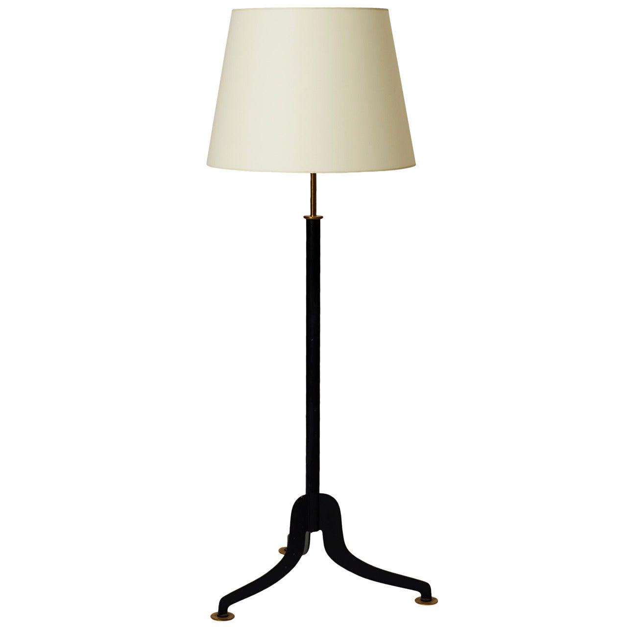 Standing Lamp in Enameled Metal and Brass by Josef Frank for Svenskt Tenn For Sale