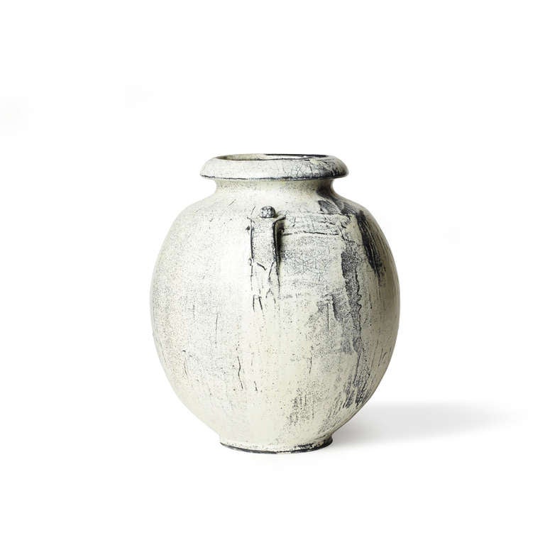 Arts and Crafts Fine Neoclassical / Skønvirke Vase with Handles by Svend Hammershøi For Sale