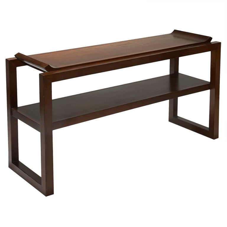 Coffee Table/Etagere in Oak by Charles Dudouyt For Sale