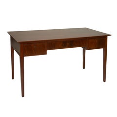 Desk with bevel top in Cuban mahogany by Frits Henningsen