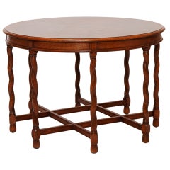 Center or Side Table in Oak by A.E. Hjorth Attributed for NK