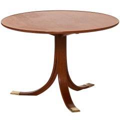 Side Or Coffee Table In Mahogany With Sabots By Frits Henningsen