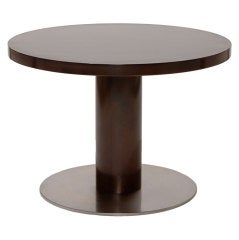 "Typenko" table In stained birch with steel By Axel Einar Hjorth