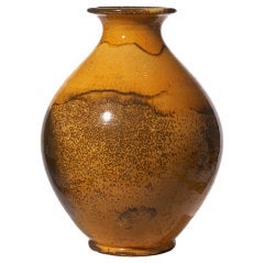 Large vase in glazed stoneware by Svend Hammershøi for Kähler