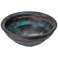 Bowl in the Style of Ancient Metalwork by Svend Hammershøi for Kähler