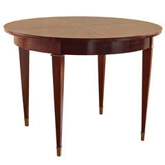 Games or Dining Table in Cuban Mahogany by Jacques Adnet