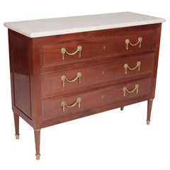 Louis XVI-style commode in Cuban mahogany by Maison Jansen