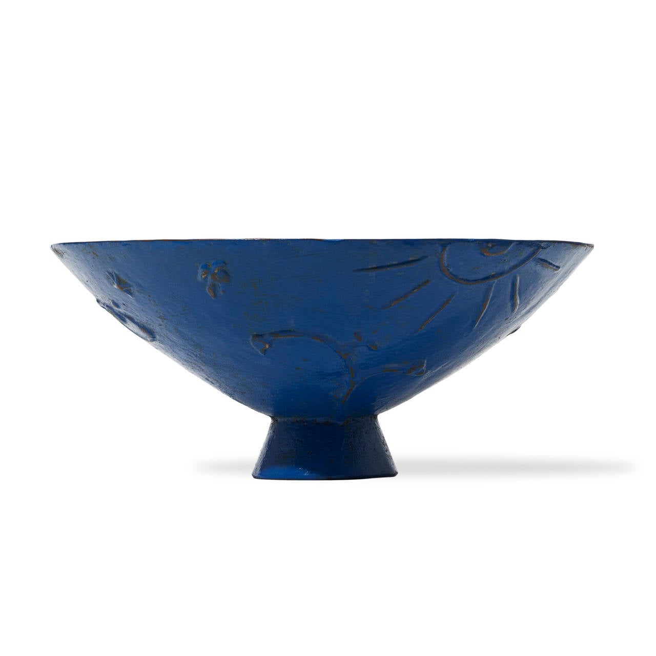 Swedish “Mikrokosmos” Urn in Original Ultramarine Blue by Olof Hult for Nafveqvarns Bruk For Sale