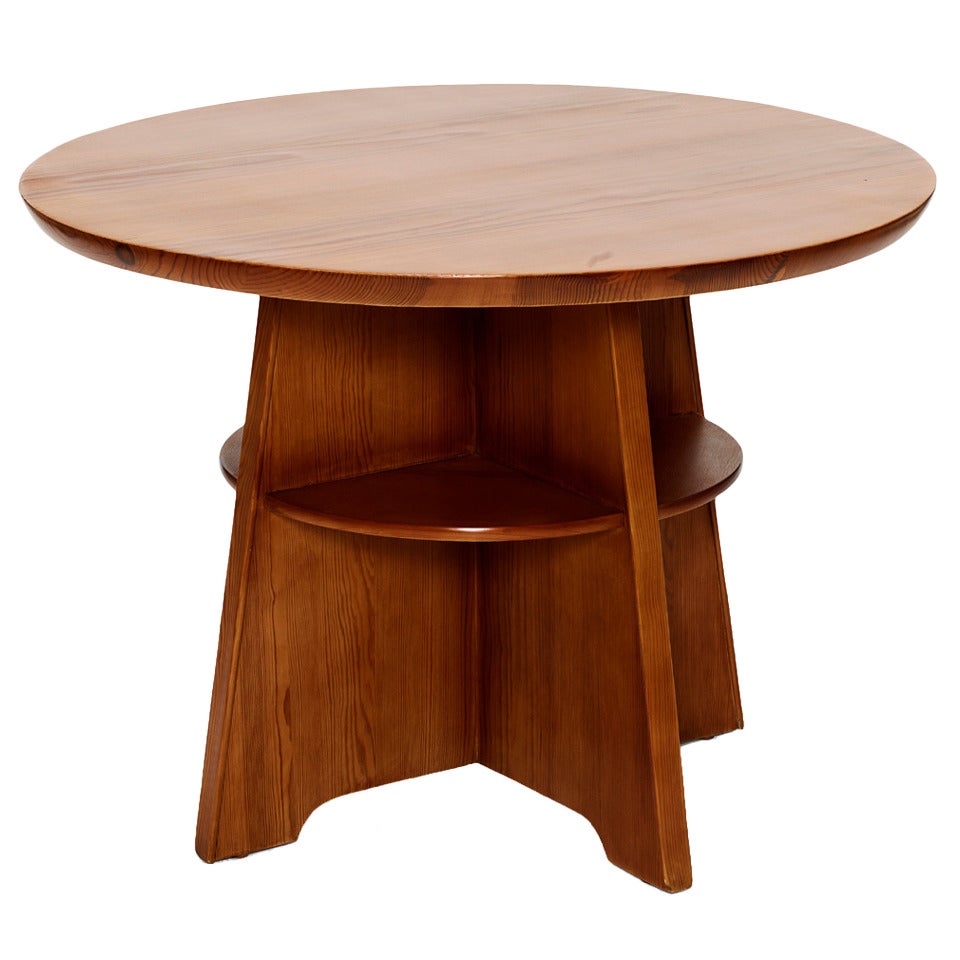 Center Table With Cross Pier Support By Axel Einar Hjorth