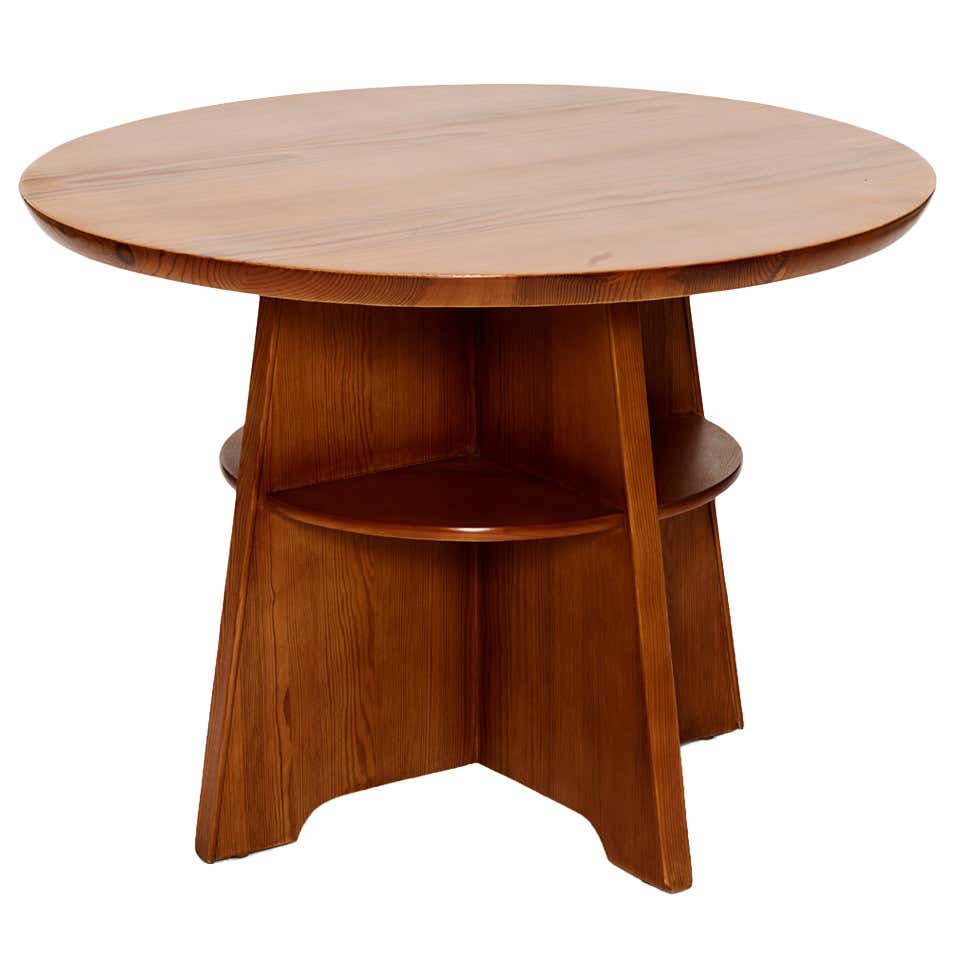 Center Table With Cross Pier Support By Axel Einar Hjorth at 1stDibs
