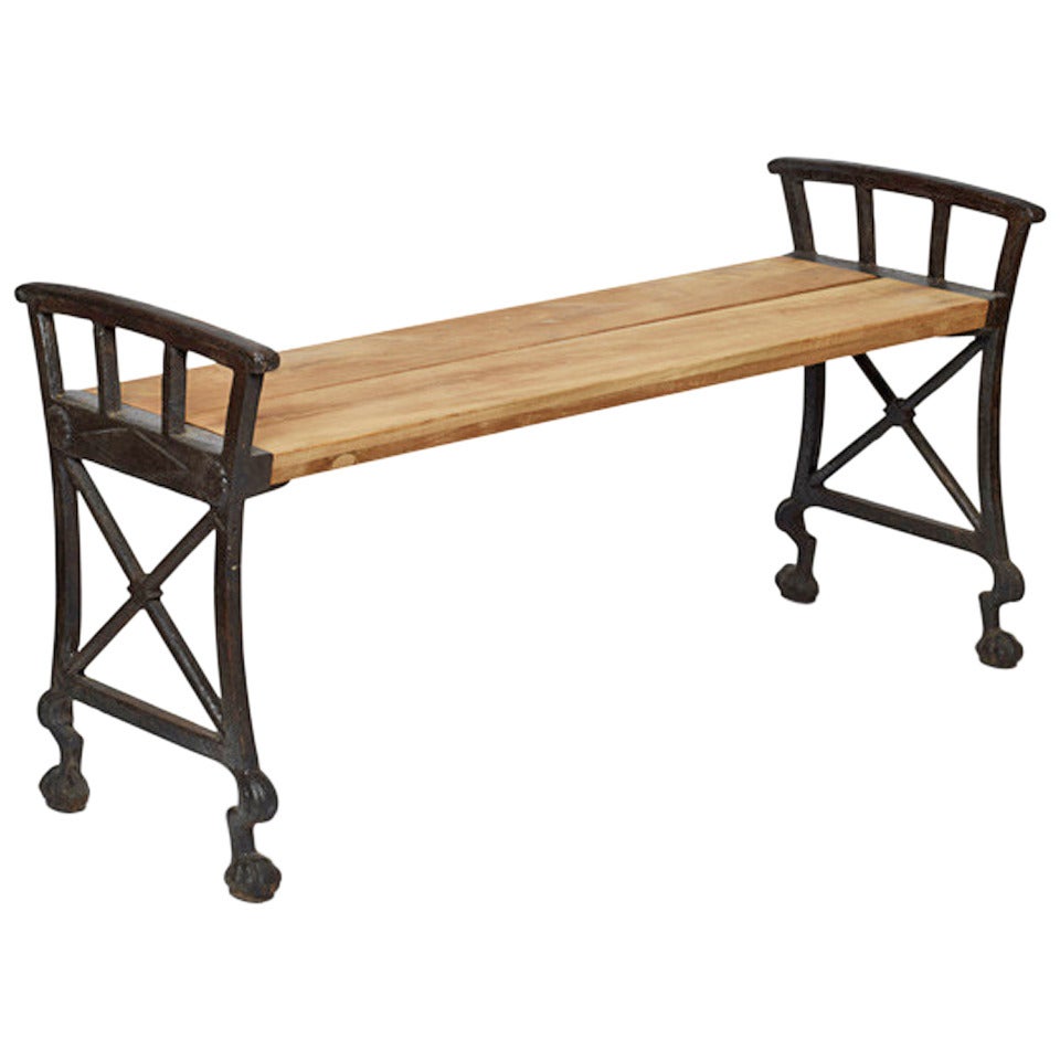 Parkbänk No. 2 Bench in Cast Iron by Folke Bensow For Sale